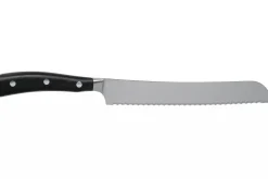 Couteau à pain Wüsthof Ikon forgé 20cm en bois de grenadille