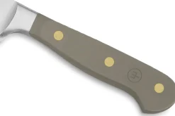 Couteau à pain Wusthof Classic Colour Velvet Oyster forgé lame micro-dentelée 23cm
