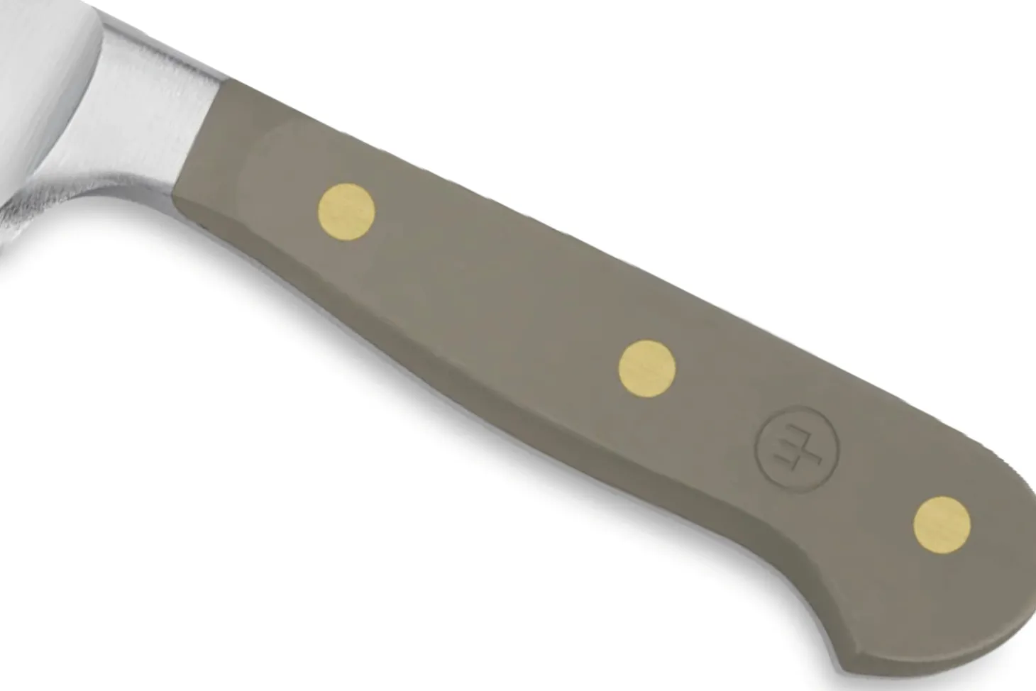 Couteau à pain Wusthof Classic Colour Velvet Oyster forgé lame micro-dentelée 23cm