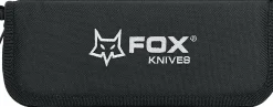 Couteau pliant Ansø FOX Fx-302 G10 manche noir 12cm ondulé + étui