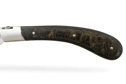 Couteau pliant artisanal Capuchadou acier sandvik manche en corne de buffle 12cm