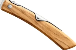 Couteau pliant artisanal Windmühlenmesser Ibex 100 manche en olivier 14cm