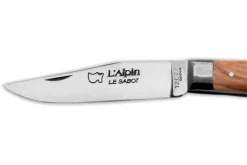 Couteau pliant AU SABOT L'Alpin acier Sandvik manche en genévrier 10cm