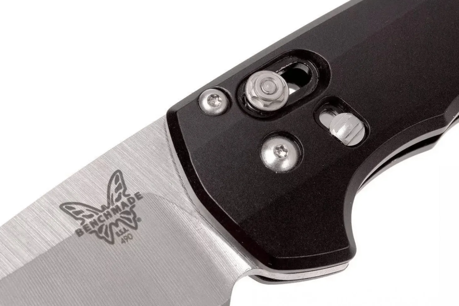 Couteau pliant Benchmade Arcane 490 manche aluminium noir 11cm