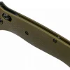 Couteau pliant Benchmade Bailout 537GY-1 manche aluminium anodisé vert 12cm avec brise-vitre