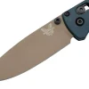 Couteau pliant Benchmade Bugout Crater Blue 535FE-05 manche Grivory bleu 10,7cm