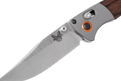 Couteau pliant Benchmade Mini Crooked River 15085-2 manche bois stabilisé 11cm