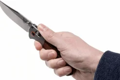 Couteau pliant Benchmade Mini Crooked River 15085-2 manche bois stabilisé 11cm