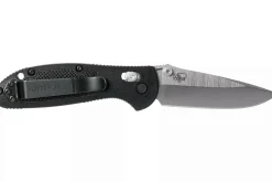 Couteau pliant Benchmade Mini Griptilian 556 manche Grivory noir 9,9cm