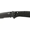 Couteau pliant Benchmade Presidio II 570SBK-1 lame noire semi-dentée 9,5cm avec clip de poche