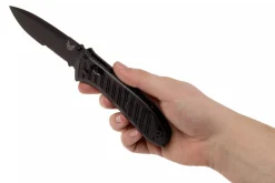 Couteau pliant Benchmade Presidio II 570SBK-1 lame noire semi-dentée 9,5cm avec clip de poche