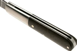 Couteau pliant Böker Barlow M4 Sherman Damas 110038DAM manche en micarta marron et inox 8,8cm + étui feutre