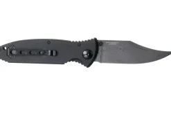 Couteau pliant Böker Kalashnikov Bayonet Damas 11KAL48DAM manche en alu et ironwood noir/bois 13cm