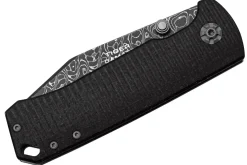 Couteau pliant Böker Tiger Damas 111103DAM manche en micarta noir 11,5cm