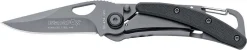 Couteau pliant BLACK FOX BF-434 G10/titanium noir 9cm mousqueton