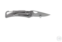 Couteau pliant BLACK FOX BF-434 G10/titanium noir 9cm mousqueton