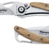 Couteau pliant BLACK FOX BF-434 habillage zebrano 9cm mousqueton