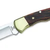 Couteau pliant BUCK 112FG Ranger manche 11cm empreintes doigts + étui cuir