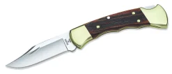 Couteau pliant BUCK 112FG Ranger manche 11cm empreintes doigts + étui cuir