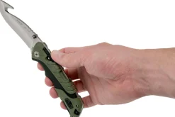 Couteau pliant BUCK PURSUIT LARGE GUTHOOK 0660GRG manche nylon/fibres de verre 12,6cm + Étui