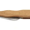 Couteau pliant à champignons Herbertz acier inox 7,5cm avec brosse