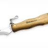 Couteau pliant à champignons Maserin manche olivier 12cm + brosse intégrée