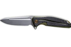Couteau pliant CIVIVI Statera C901B manche en G10/fibre de carbone vert et noir 11,7cm