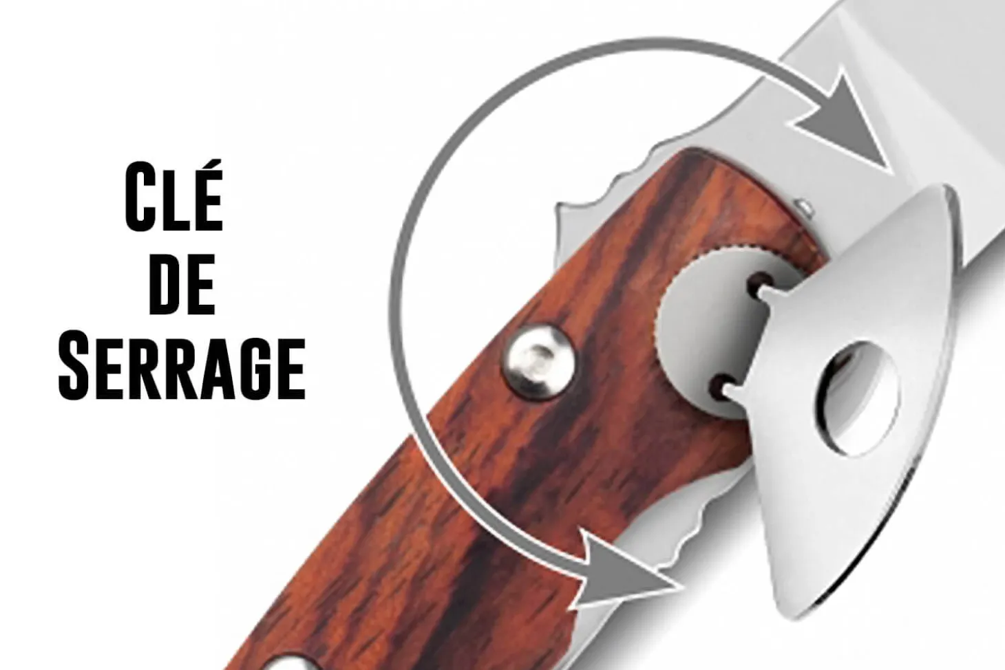 Couteau pliant Compostelle Voie du Puy Claude Dozorme manche corne 12,5cm