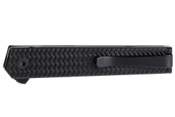 Couteau pliant CRKT CEO Microflipper 7081D2K.CR manche en aluminium noir 8cm + clip de poche