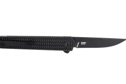 Couteau pliant CRKT CEO Microflipper 7081D2K.CR manche en aluminium noir 8cm + clip de poche