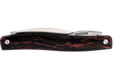 Couteau pliant CRKT Forebear 4810.CR double lame manche G10 rouge et noir 9cm