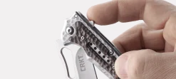 Couteau pliant CRKT FOSSIL COMPACT 5460 manche martelé 10,9cm