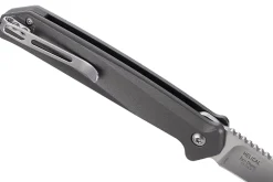 Couteau pliant CRKT HELICAL K500GXP manche alu gris anthracite 11,5cm