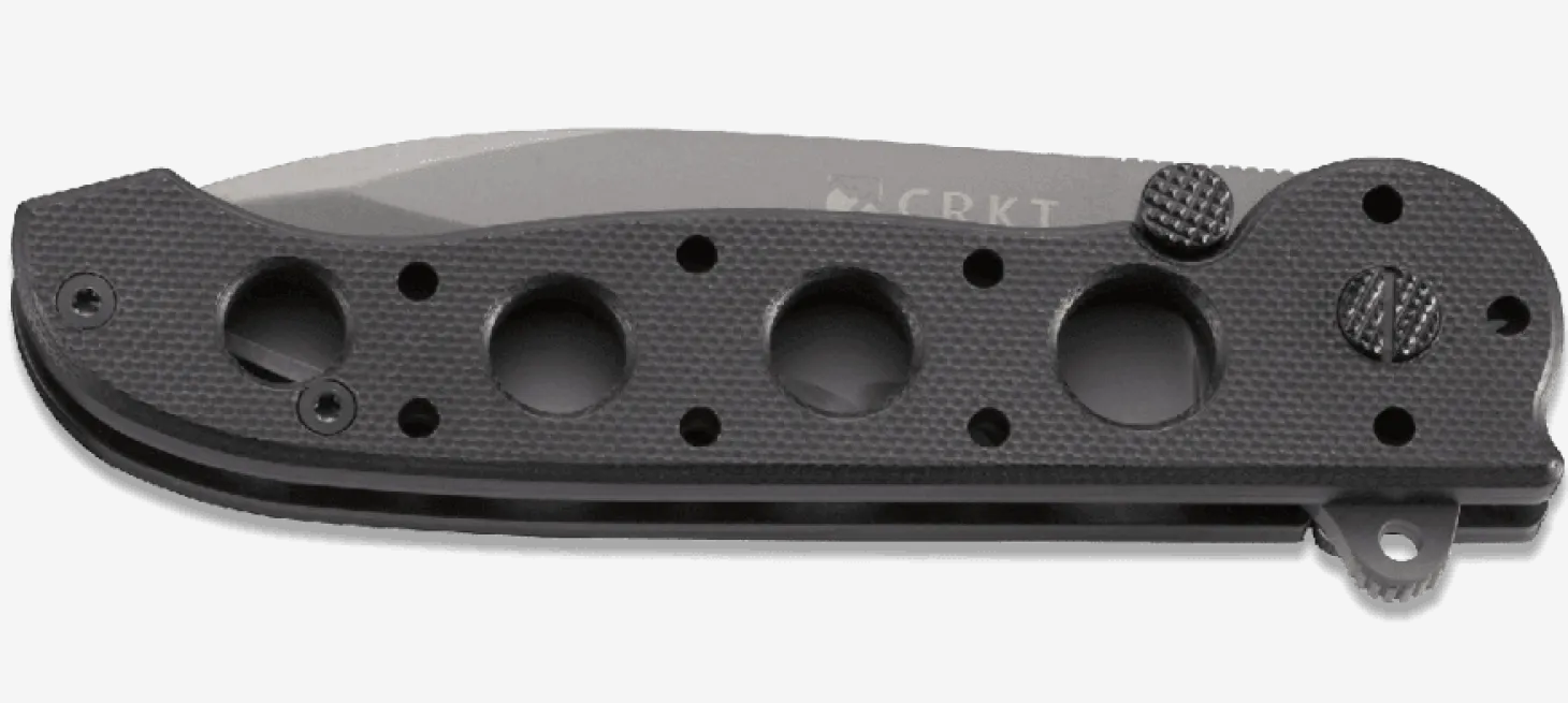 Couteau pliant CRKT M21 manche à trous G10 noir