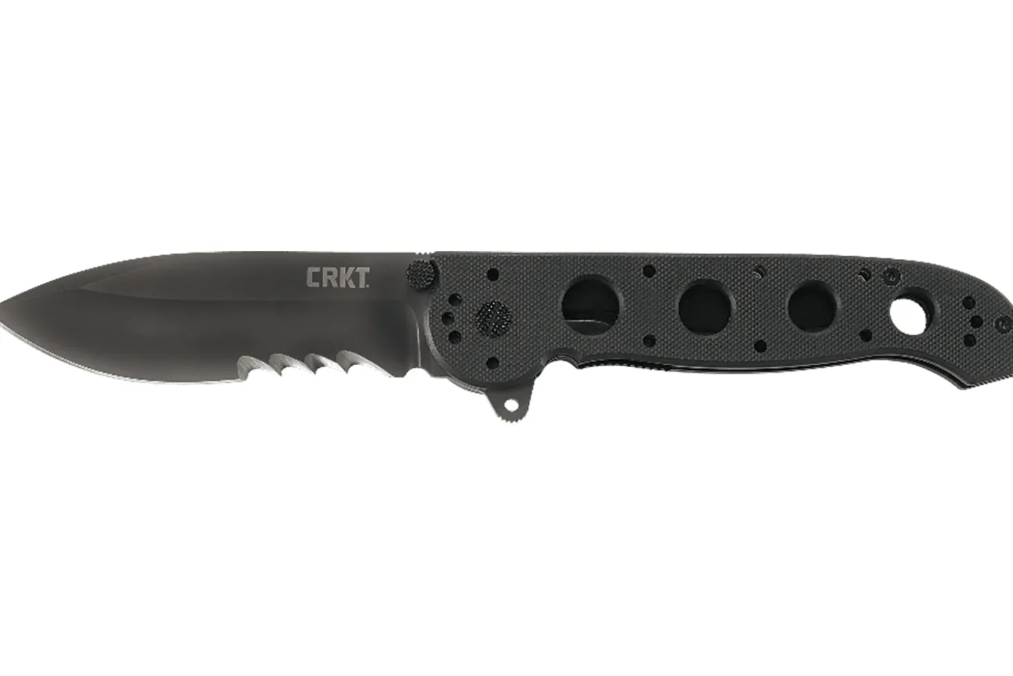 Couteau pliant CRKT M21 manche à trous G10 noir