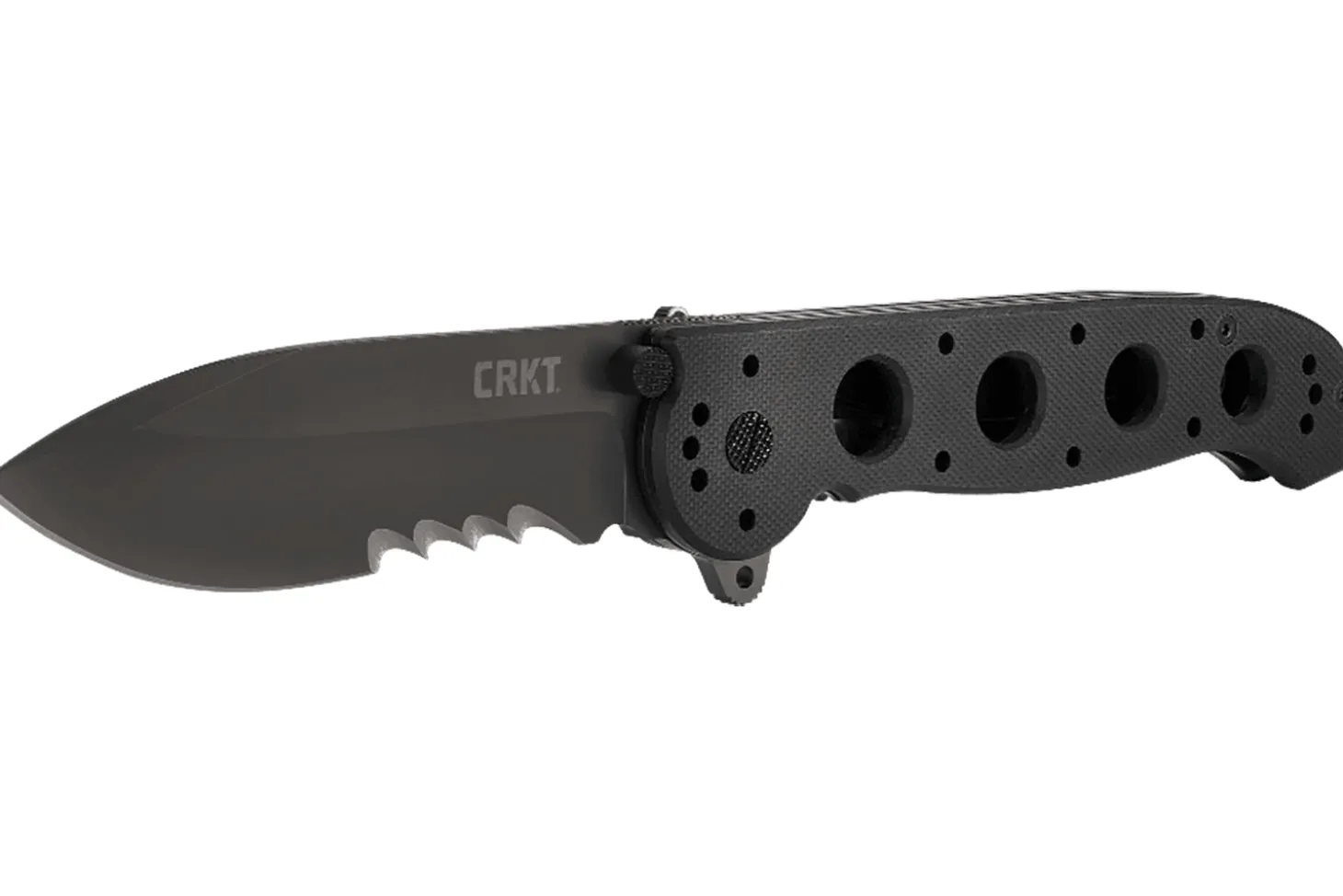 Couteau pliant CRKT M21 manche à trous G10 noir