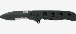 Couteau pliant CRKT M21 manche à trous G10 noir