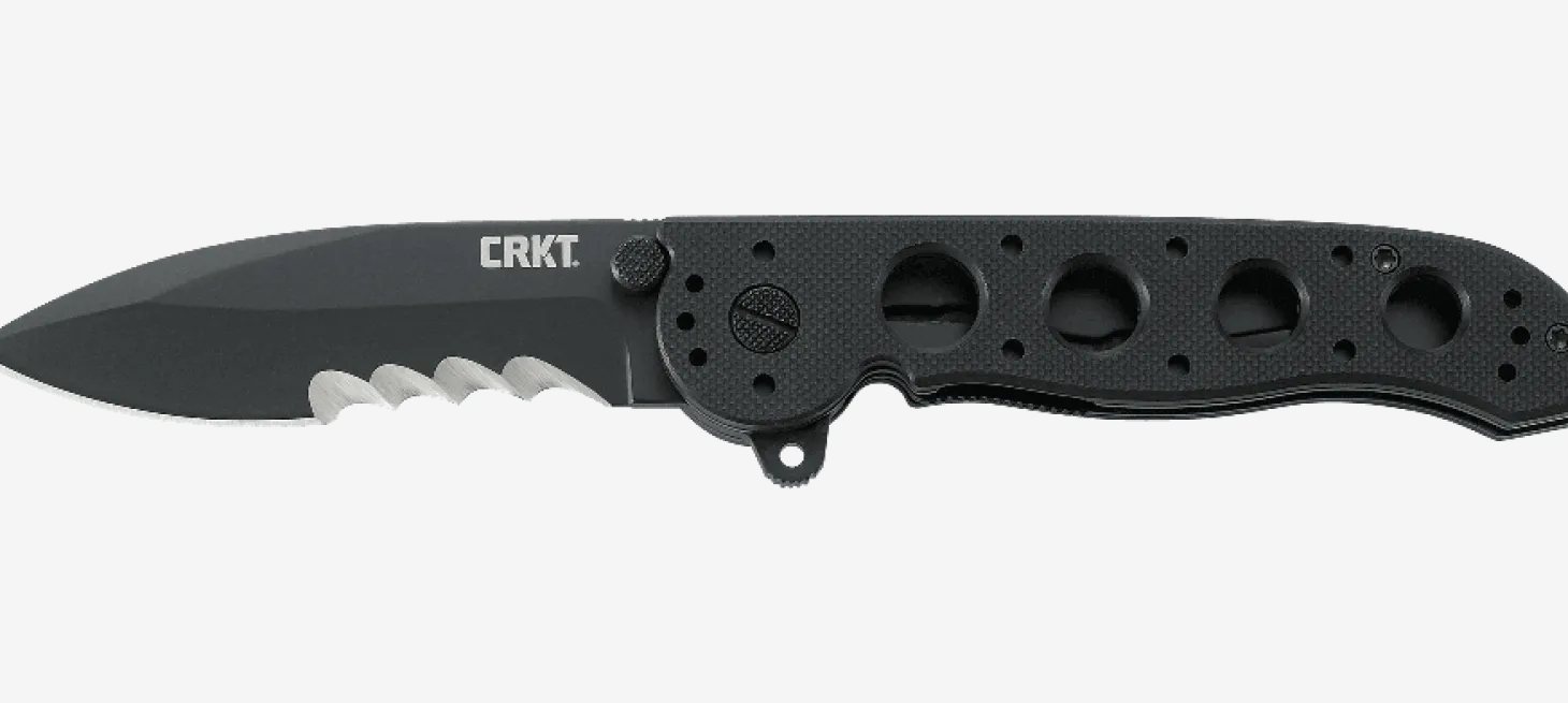 Couteau pliant CRKT M21 manche à trous G10 noir
