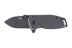 Couteau pliant CRKT Squid Compact 2485K manche en acier inox noir 8cm