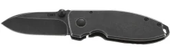 Couteau pliant CRKT SQUID 2490KS manche acier inox noir 8,8cm