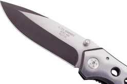 Couteau pliant de secours Herbertz 211712 tout inox manche ajouré 11,8cm