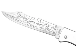 Couteau pliant Douk-Douk lame acier inox manche métal chromé 11cm