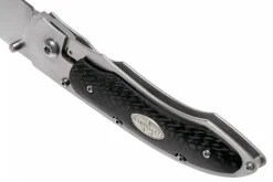 Couteau pliant Fallkniven P3G manche fibre de carbone noir 10,3cm + étui Cordura