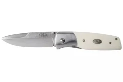Couteau pliant Fallkniven PXLEY manche Elforyn Super Tusk imitation ivoire 11cm
