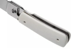 Couteau pliant Fallkniven RL1EY manche Elforyn imitation ivoire 9,5cm + étui en daim