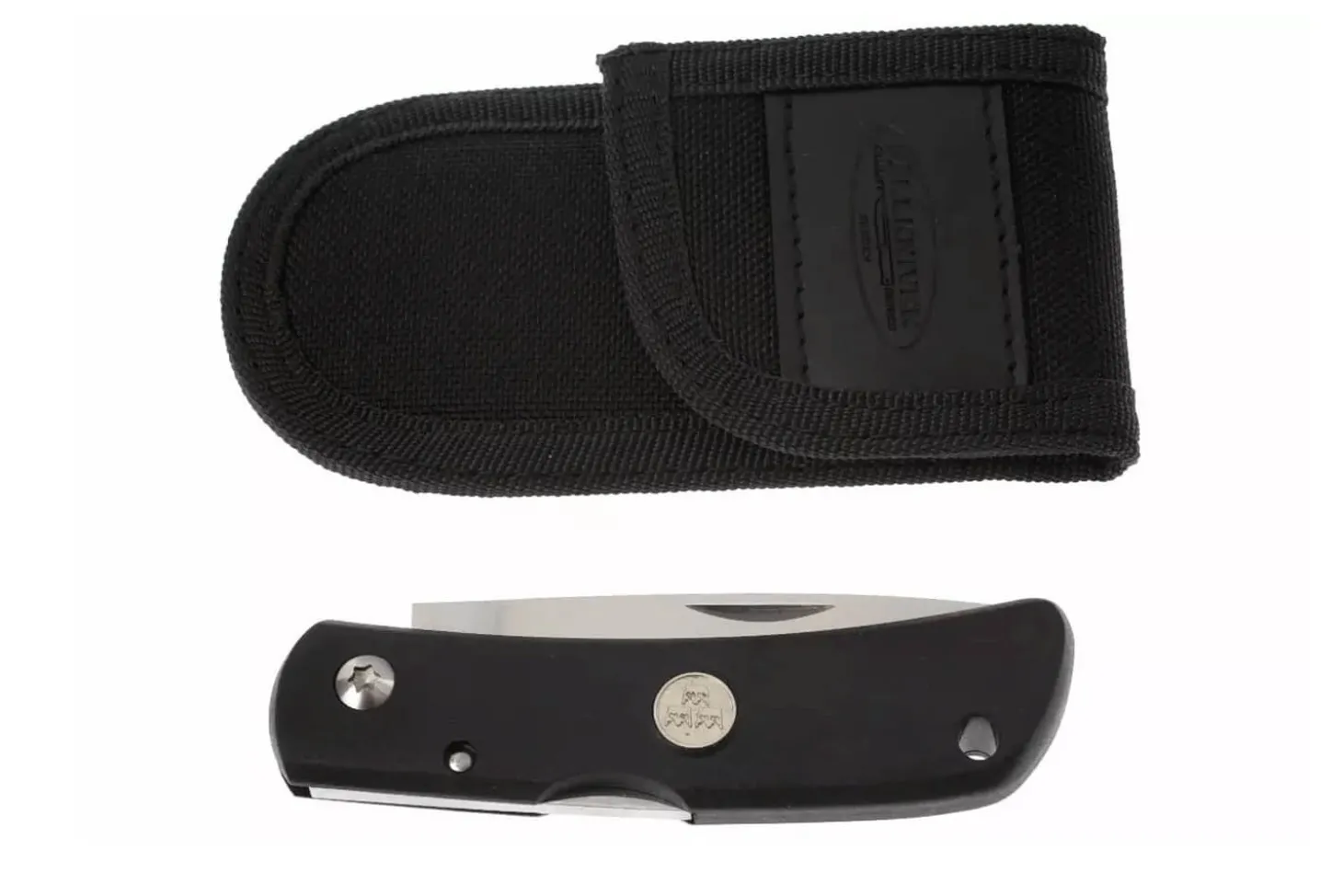 Couteau pliant Fallkniven TK4 Tre Kronor manche grilon noir 9,5cm + étui Cordura