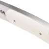 Couteau pliant Fallkniven U1EY Elmax manche Elforyn imitation ivoire 8,6cm + étui Cordura
