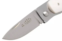 Couteau pliant Fallkniven U1EY Elmax manche Elforyn imitation ivoire 8,6cm + étui Cordura