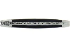Couteau pliant Forge de Laguiole manche en corne foncée 12cm