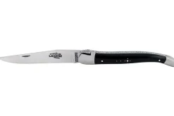 Couteau pliant Forge de Laguiole manche en corne foncée 12cm